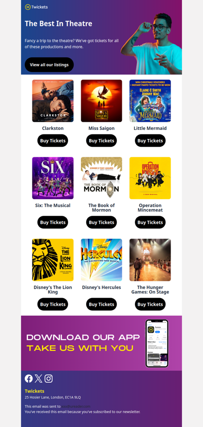 This Week in Theatre on Twickets 🎭