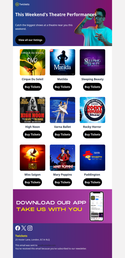 An Evening at the Theatre Awaits  🎭