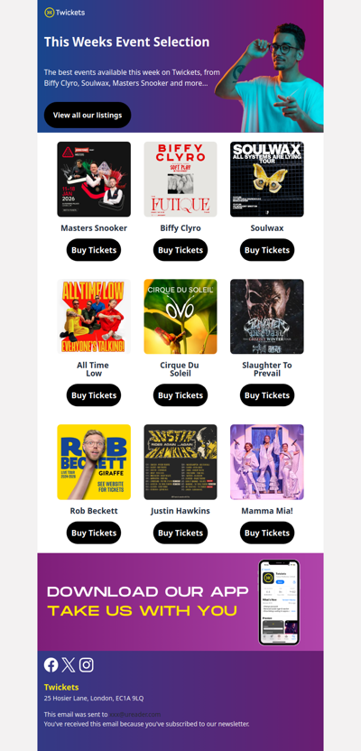 The Best Events For The Week Ahead 😎