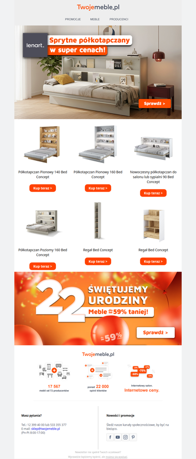 Super rabaty na półkotapczany! Świętuj z nami 22 urodziny 🎉