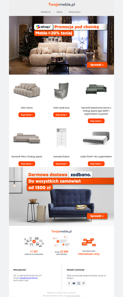 ✨ Meble w świątecznych cenach 🎄