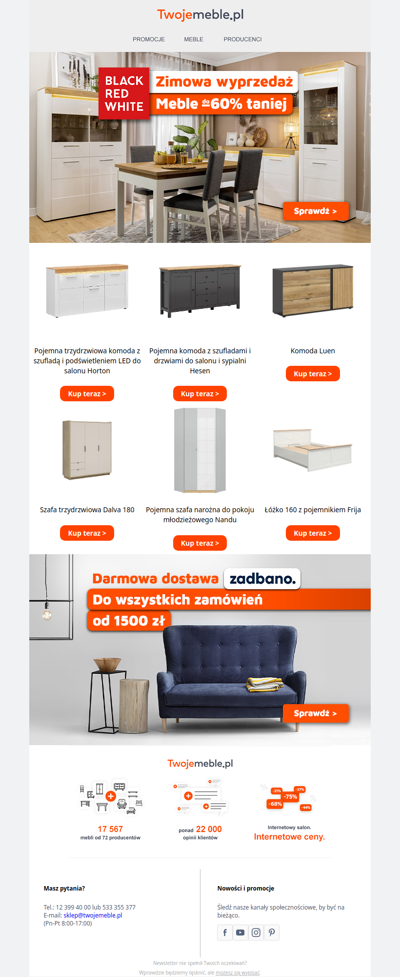 ❄️ Do -60% taniej! Zimowe wyprzedaże z marką Black Red White