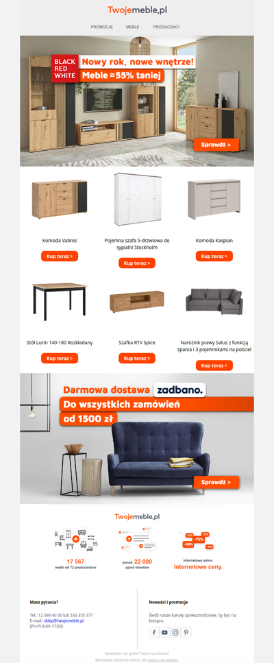 Nowy rok niesie rabaty do -55% 🔶