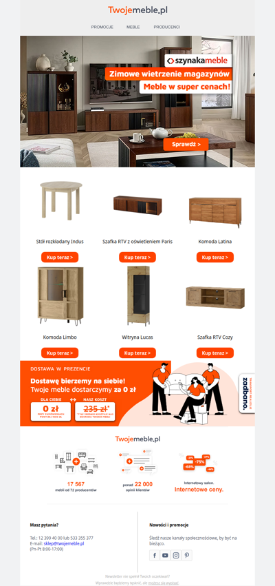 To zimowe wietrzenie magazynów z Szynaka Meble 👍