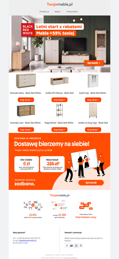 📣 Meble BRW z rabatami do -55%! I się urządzasz!