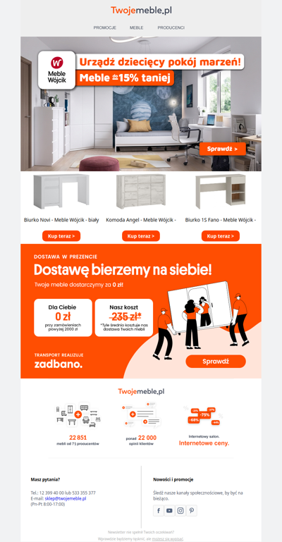 ⏰ To ostatnie godziny, by Meble Wójcik kupić w tej super cenie