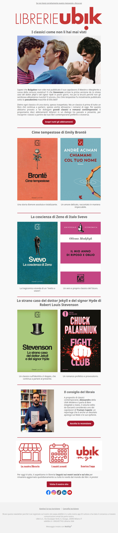 I classici come non li hai mai visti📚