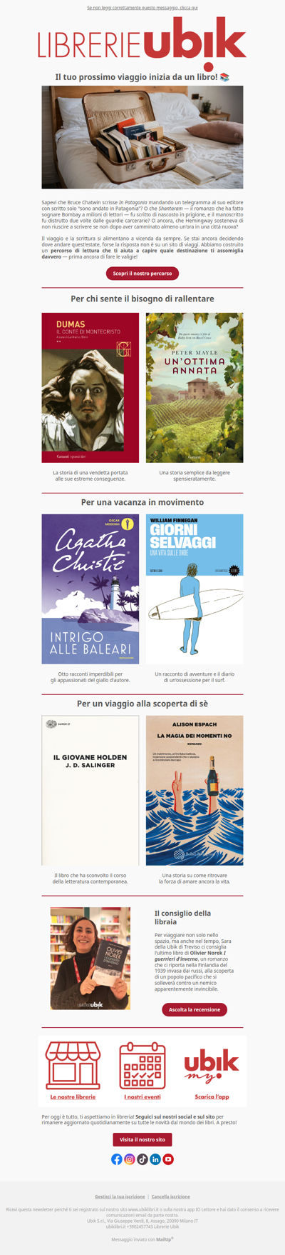 Il tuo prossimo viaggio inizia da un libro 📚✈️