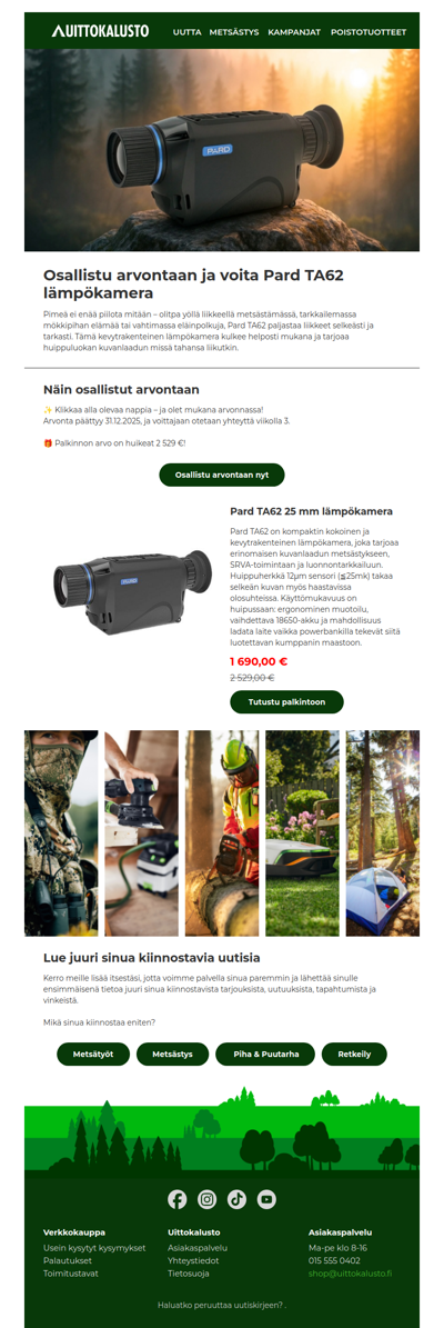 Voita lämpökamera – näet enemmän kuin muut