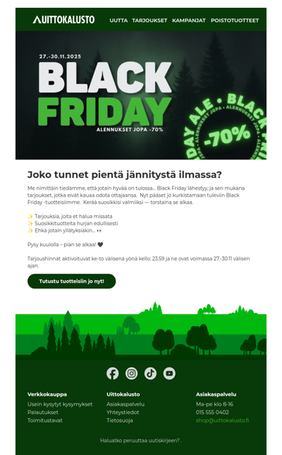 Joko tunnet pientä jännitystä ilmassa?