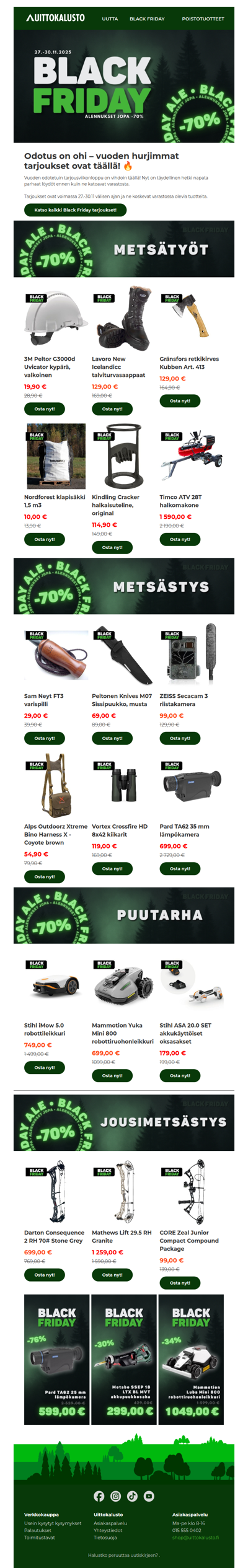 Vuoden hurjimmat tarjoukset ovat täällä! 🔥