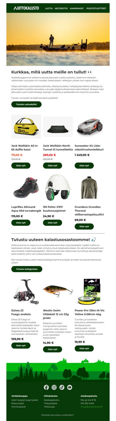 Kurkkaa, mitä uutuuksia meille on tullut! 👀