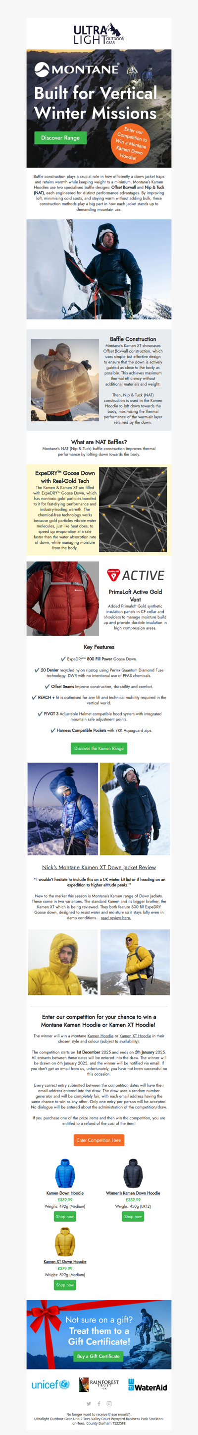 🏆Win a Montane Kamen Hoodie! What's NAT Baffle Construction?