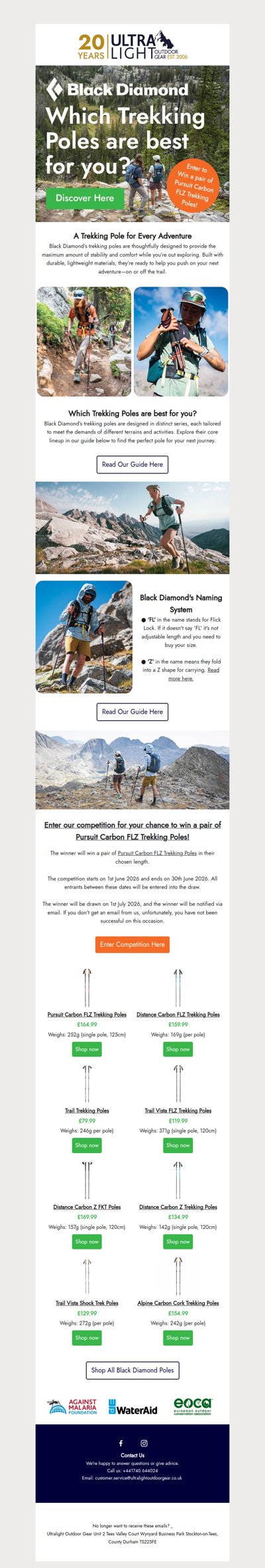 Enter to Win🏆Black Diamond Pursuit Carbon FLZ Trekking Poles!