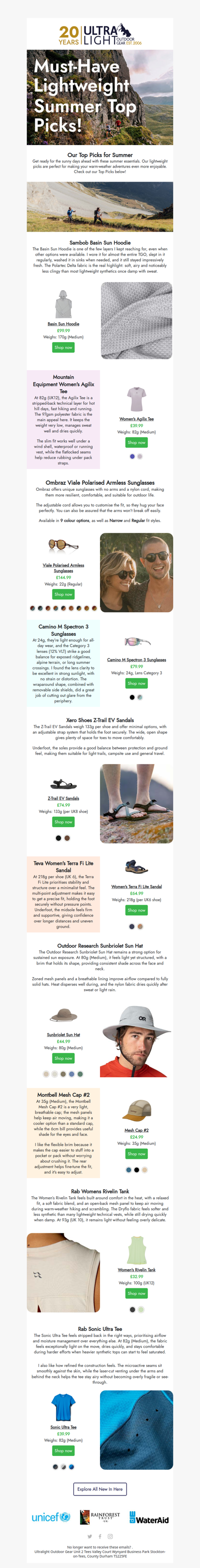 🏖️ Must-Have Lightweight Gear for Summer!🩴