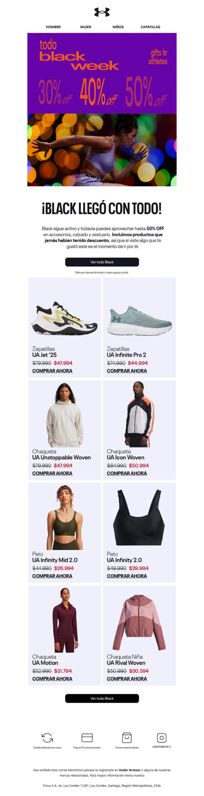 No te olvides: Black sigue con hasta 50% OFF