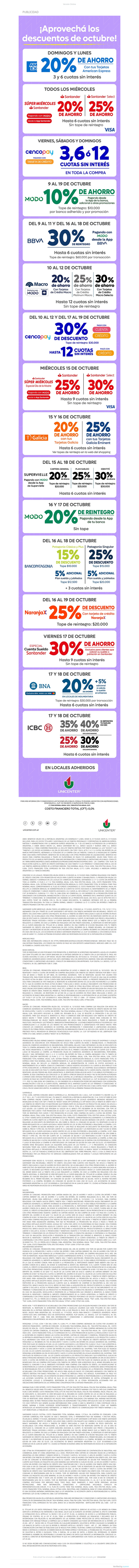 Descubrí las promos de octubre ✨