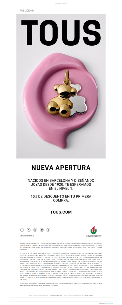 TOUS llegó a Unicenter ✨