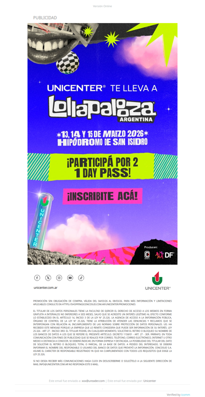 👀 ¿Querés ir a Lollapalooza Argentina? 👀