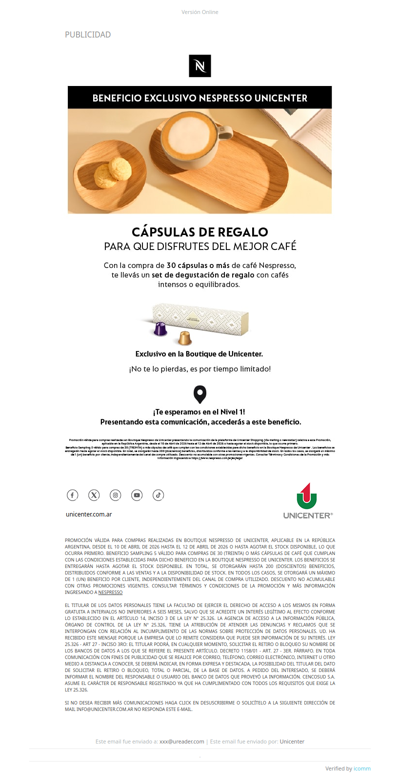 ☕ ¡Llévate cápsulas de regalo! ☕