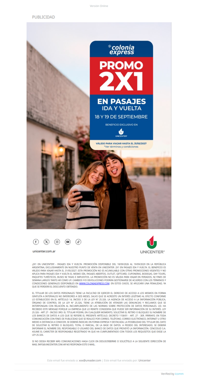 ⛴️ ¡2x1 en pasajes ida y vuelta!