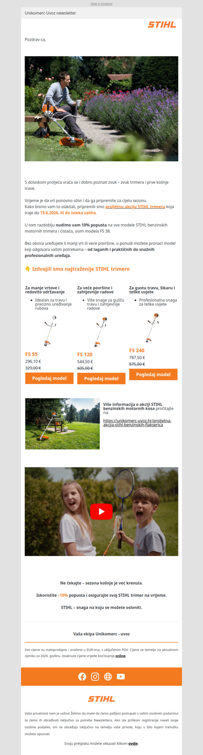 Najtraženiji STIHL trimeri sada –10%