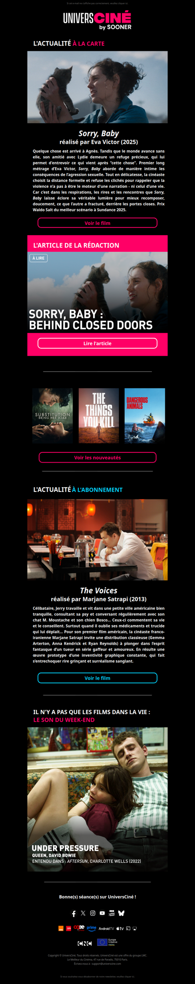 Sorry, Baby, derrière les portes closes