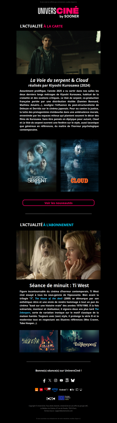 Le retour de Kiyoshi Kurosawa