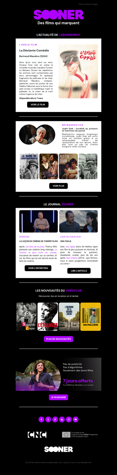 Dès demain en exclusivité : La Déviante Comédie