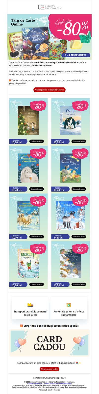 80% Reducere | Retipăriri și cărți de Crăciun 🎄