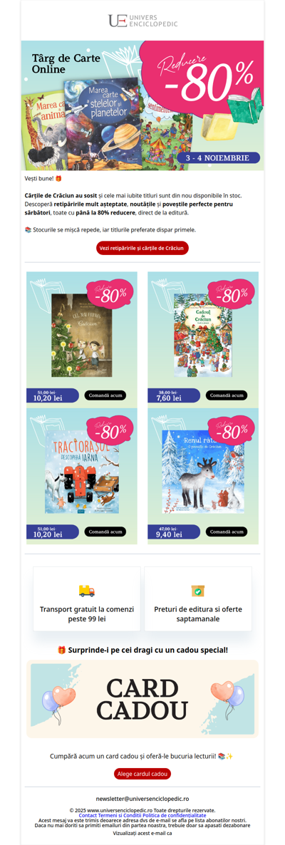 Au sosit cărțile de Crăciun 🎄