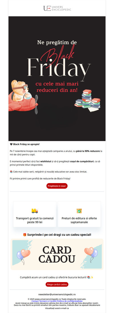 Black Friday se apropie 🖤 până la 90% reducere