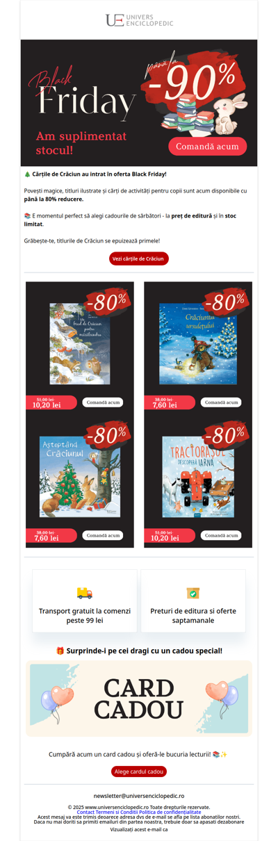 Cărțile de Crăciun sunt în Black Friday 🎁