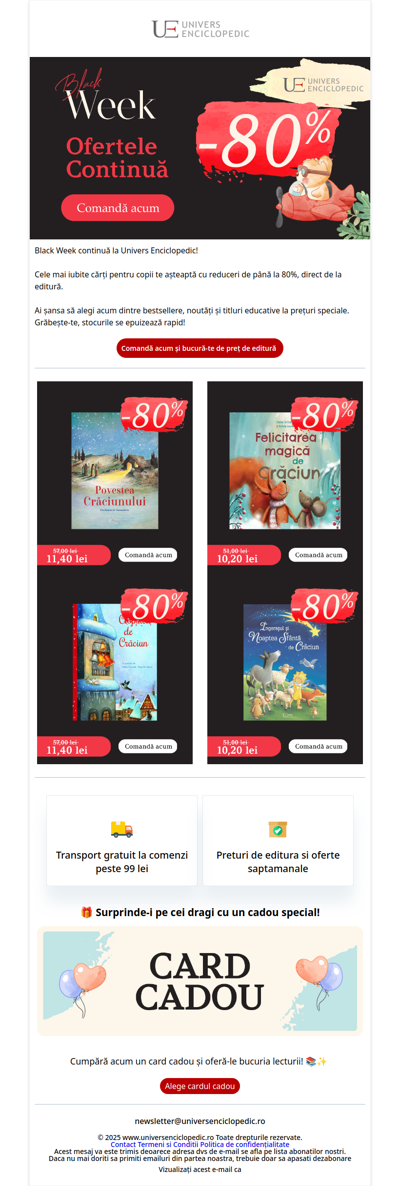 Black Week | Până la 80% reducere