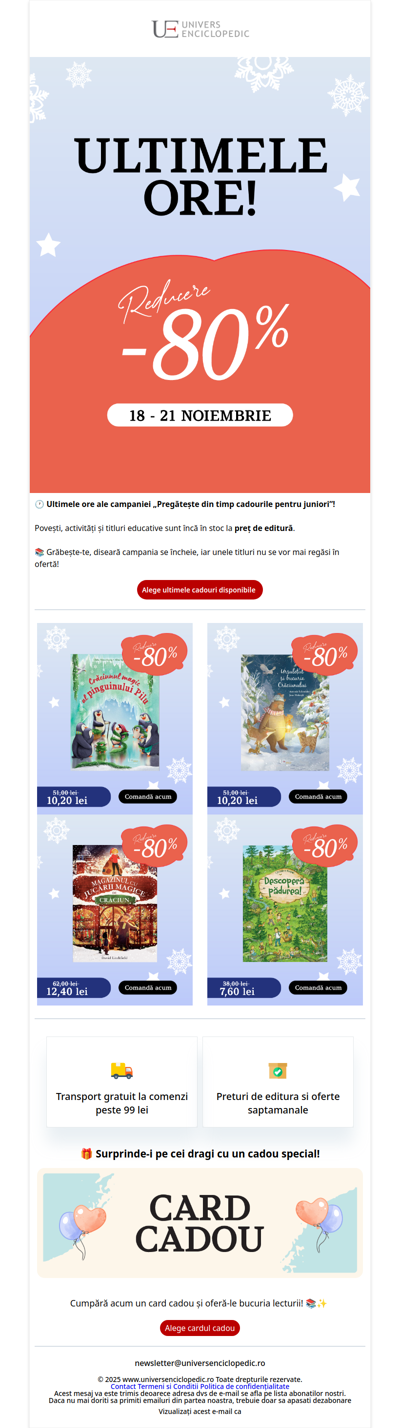 Ultimele ore să alegi cadourile pentru juniori 🎁