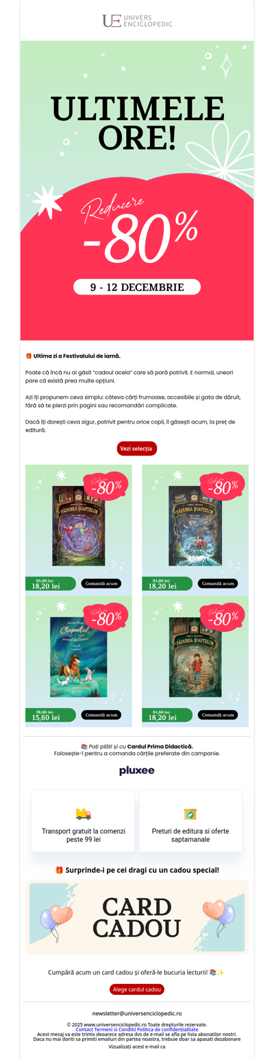 Ultima zi a Festivalului de iarnă 🎁