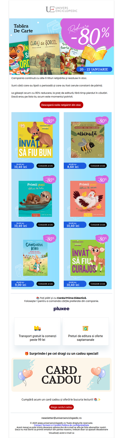 Continuăm: retipăriri noi, toate cu 80% reducere