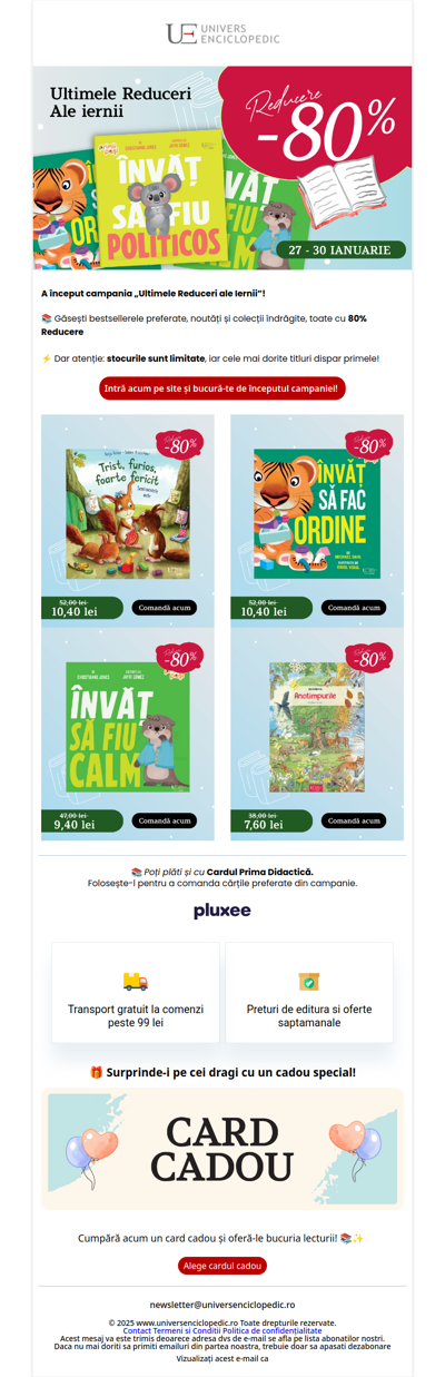 S-a dat startul! Reduceri masive până la -80%