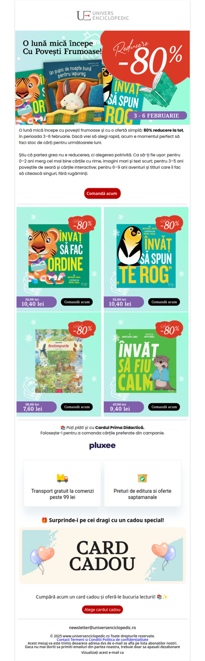 80% Reducere la TOT! ❤️