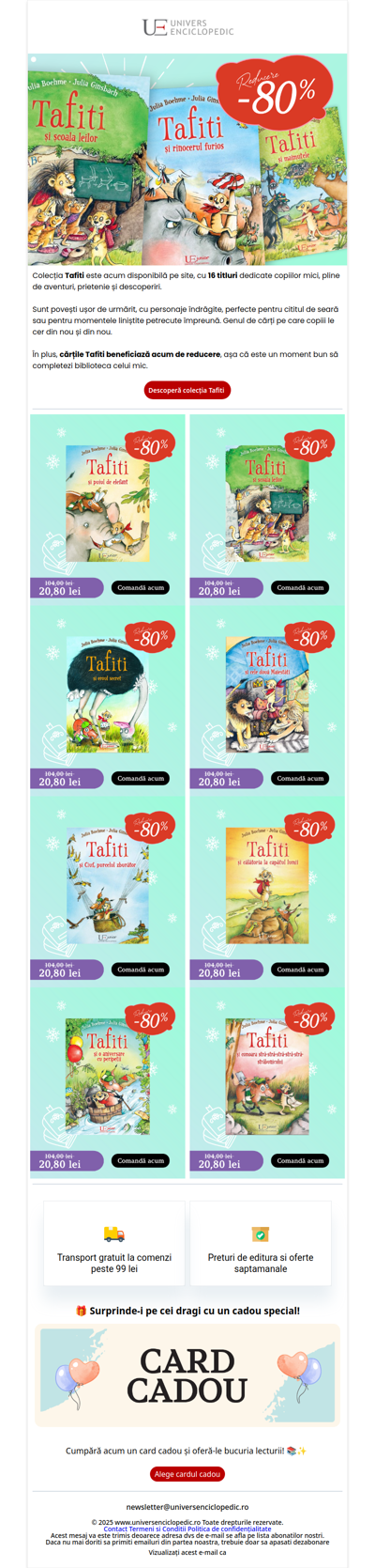 Tafiti revine cu 16 povești îndrăgite