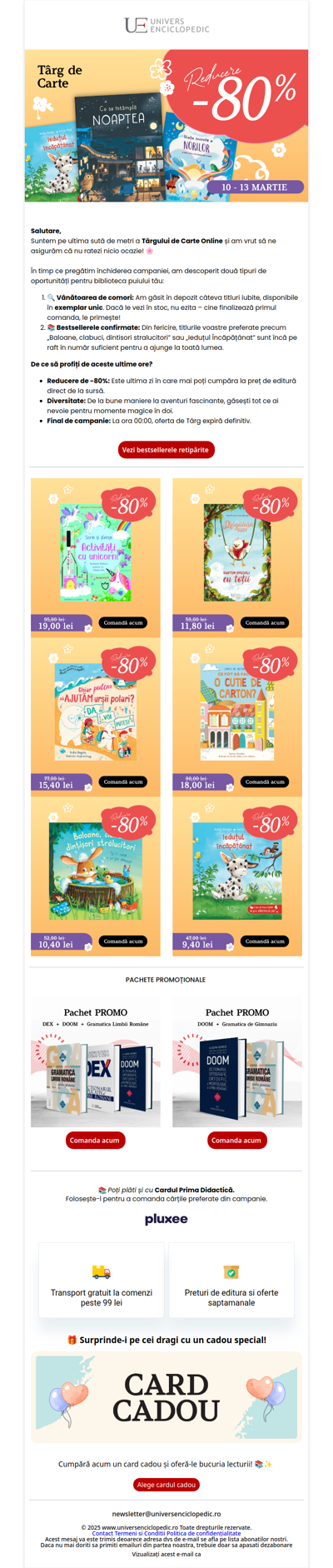 ✨ Ultimele ore: Vânătoare de comori și Bestsellere la -80%!