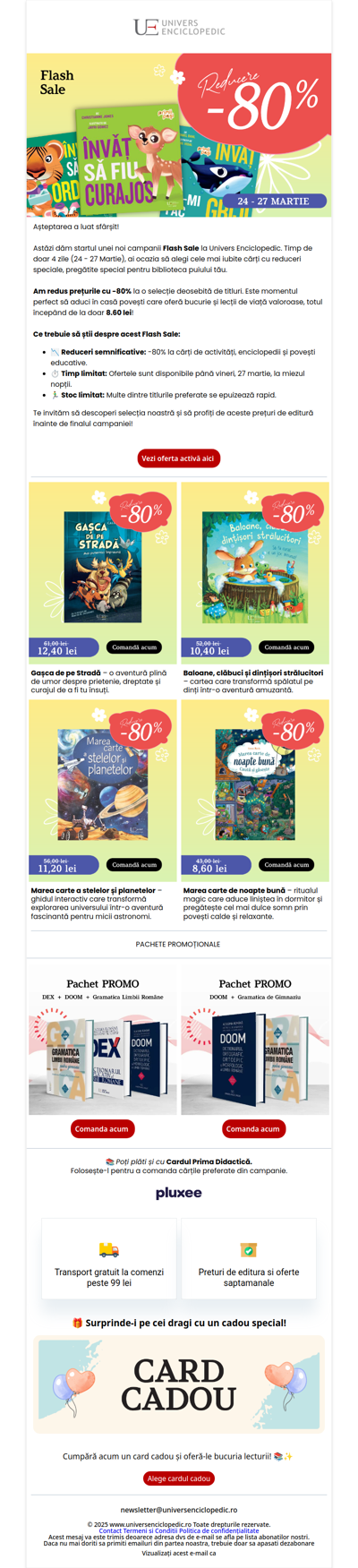 ⚡ START Flash Sale: -80% la titlurile tale preferate!