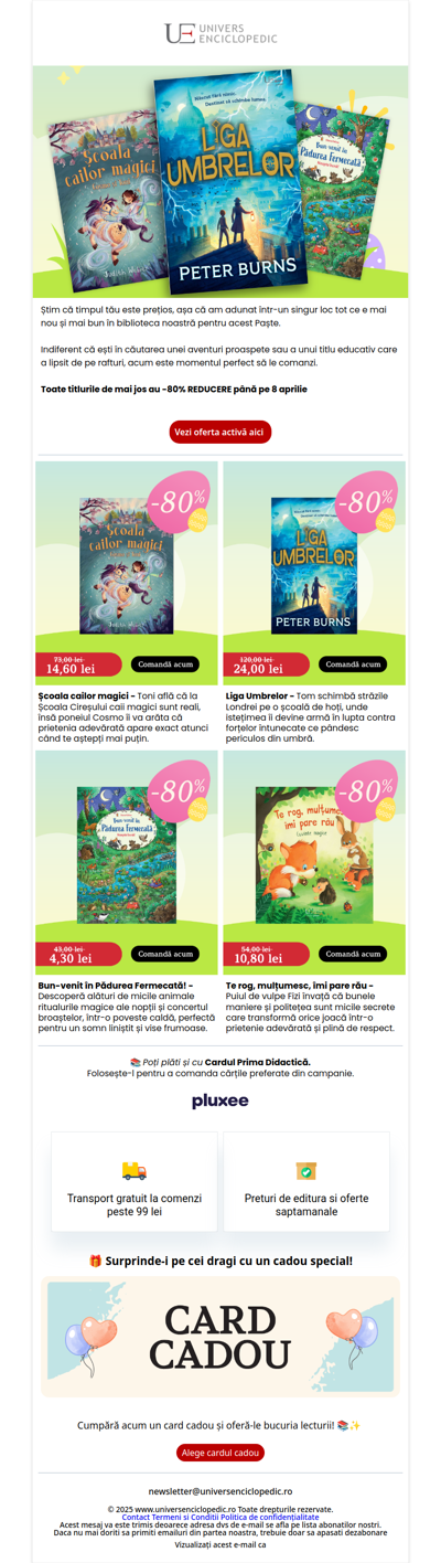 🐰 Noutățile lunii Aprilie au sosit! (Reducere -80% inclusă)