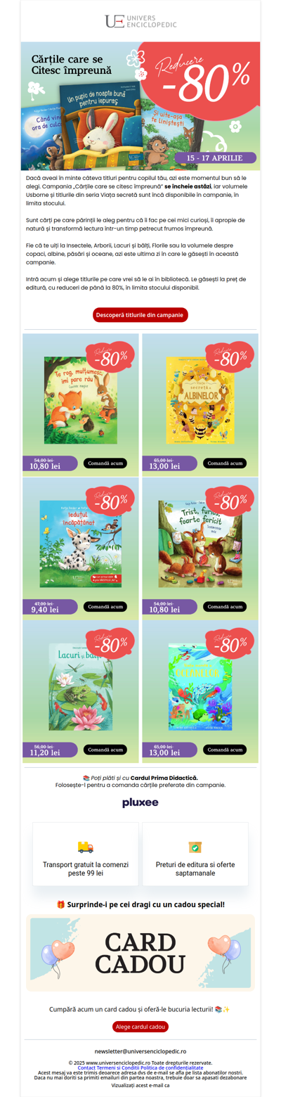 Azi se încheie campania pentru aceste titluri