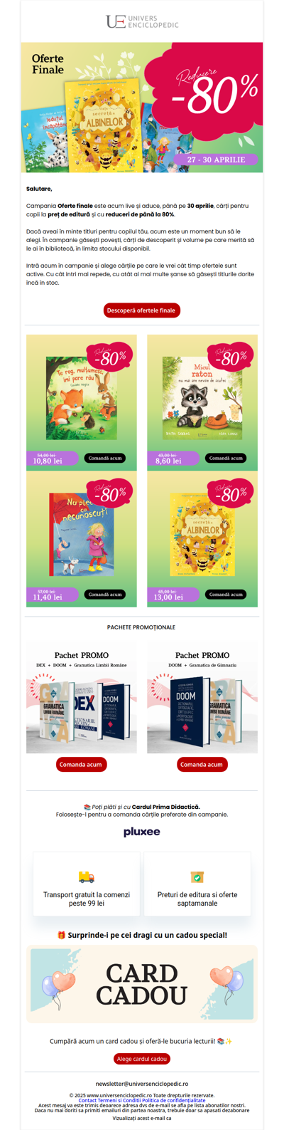 Au început ofertele finale la cărți