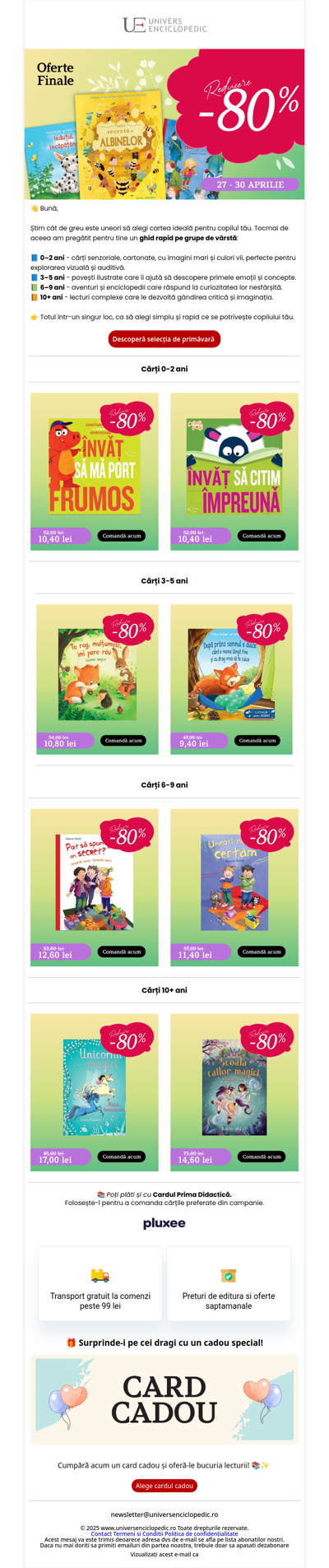 Recomandări rapide pe vârste – vezi aici 👉