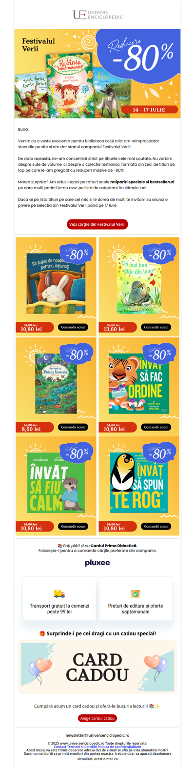 🌟 Acces Prioritar: A început Festivalul Verii! (-80%)