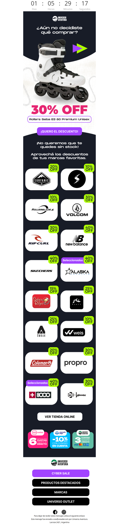 ¿Aún no te decidiste? Te vas a quedar sin stock.