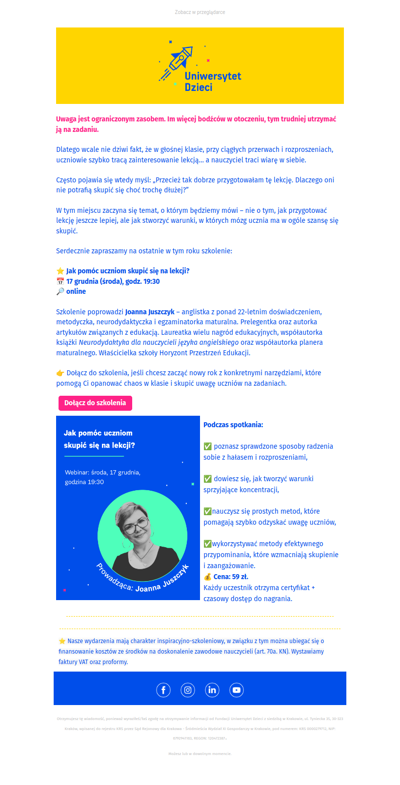 🚀 Jak pomóc uczniom skupić się na lekcji?