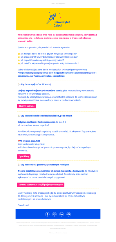 🚀 Więcej ruchu, więcej frajdy! Sprawdź, co przygotowaliśmy dla szkół